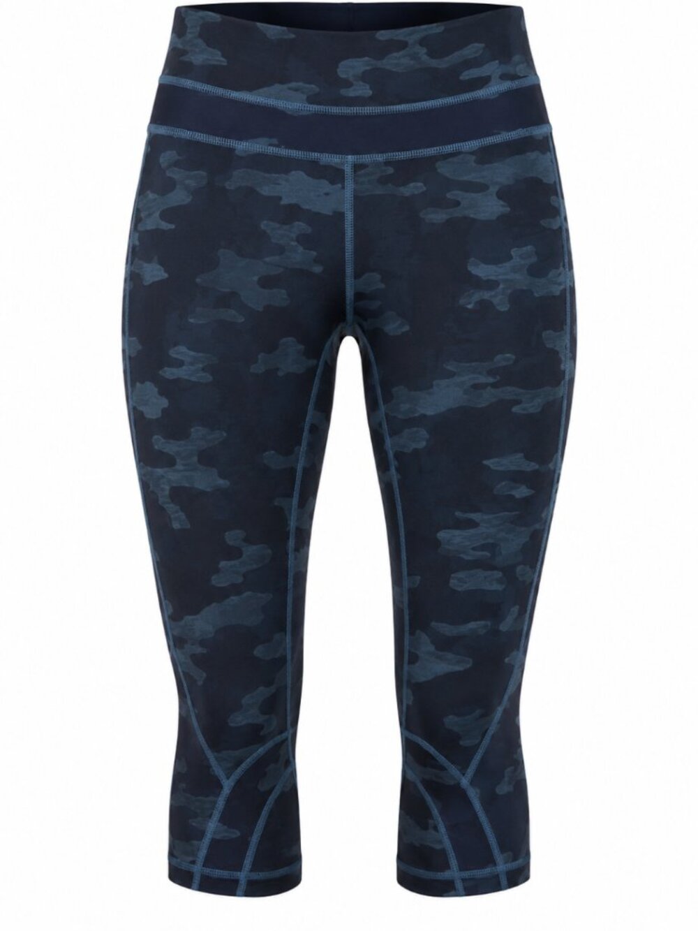 🍋 2/40 Lululemon Run Inspire Crop II Navy Camo Leggings Size 4